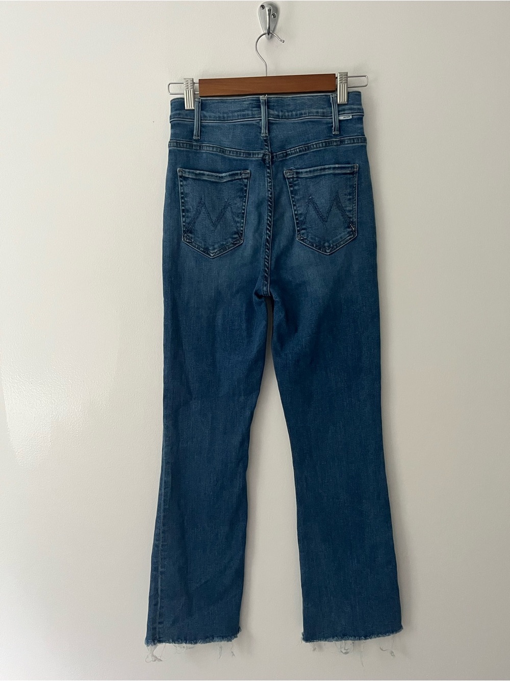 Mother Hustler Ankle Fray Healing Jar Blue Jeans 26 - Picture 7 of 14